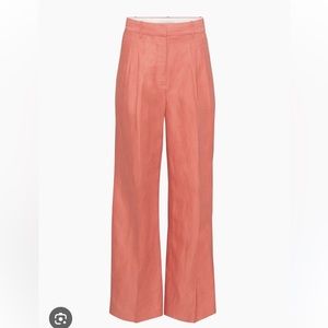 Aritzia Wilfred Effortless linen pant in size 0. Salmon colour